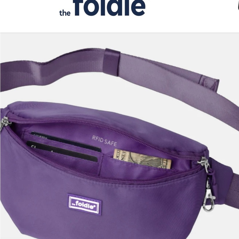 The Fold is Purple Crossbody Bag - Picture 4 of 8